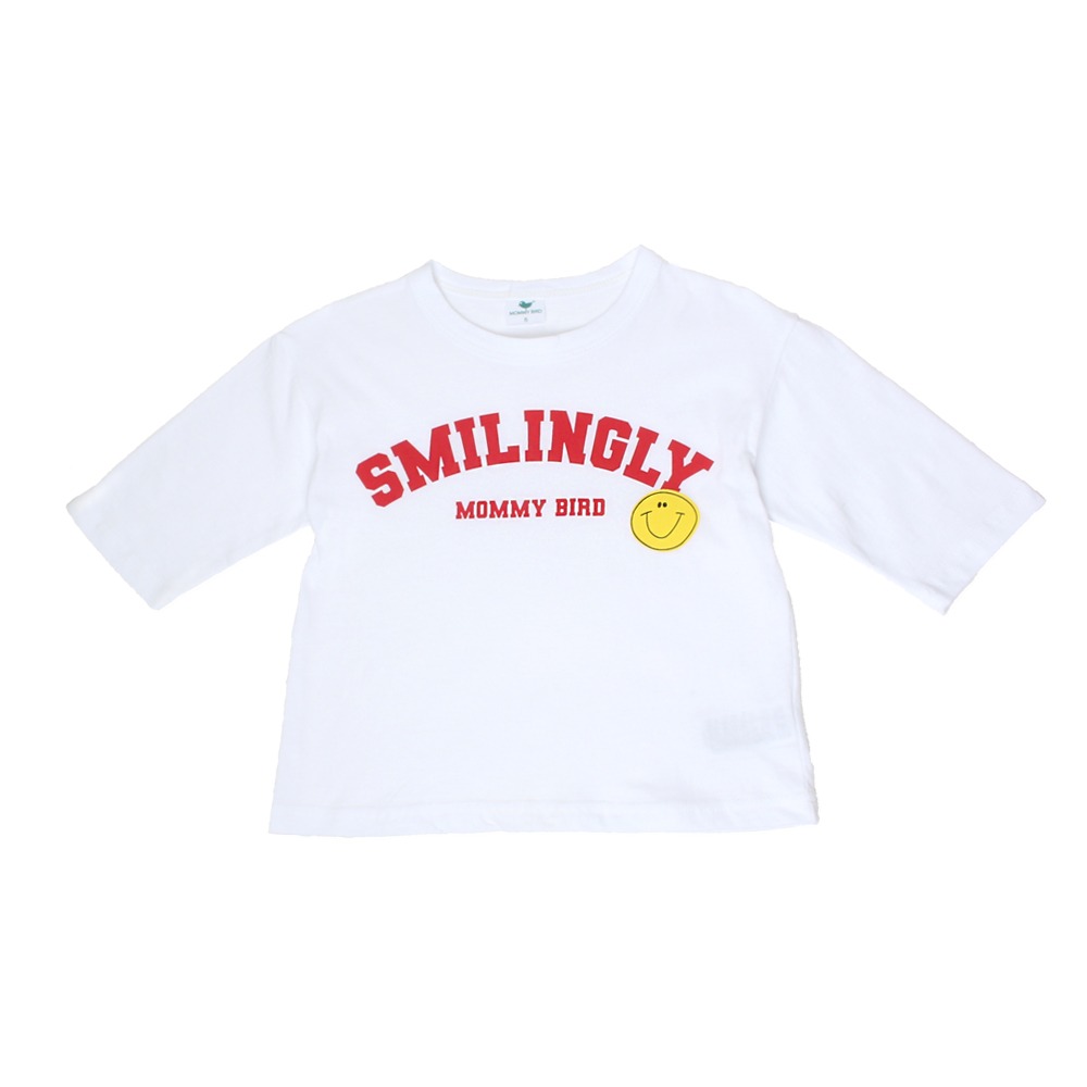 미소 7부 티셔츠 (2color)